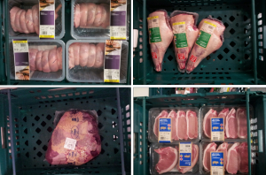 Surplus meat from Sainsbury's