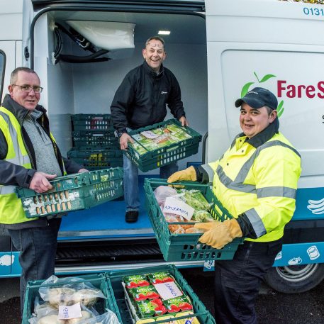Co-op make a delivery to FareShare Central and South East Scotland