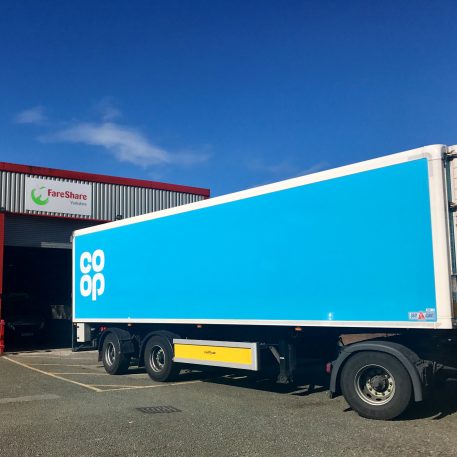 Co-op delivering surplus food to FareShare