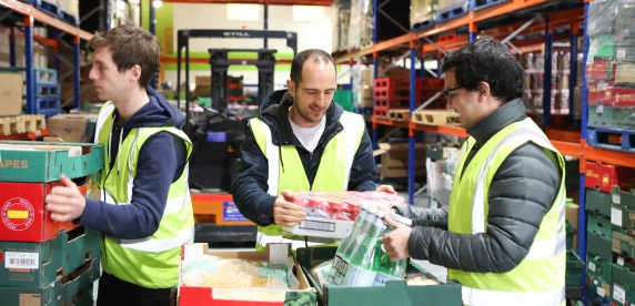 Nestle volunteers at FareShare Yorkshire