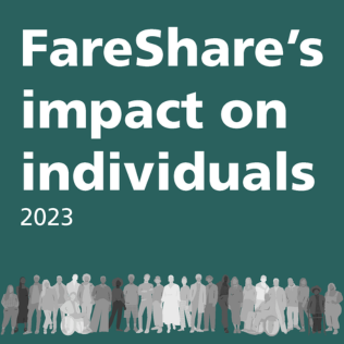 Cover of report into FareShare's Impact on Individuals