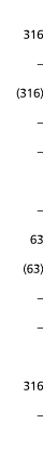  316    316        63  63      316  