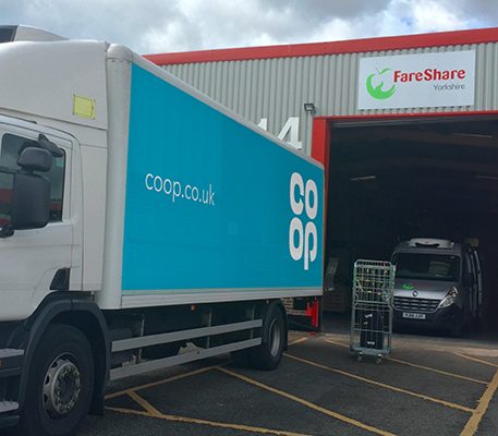 Coop delivery to FareShare Yorkshire