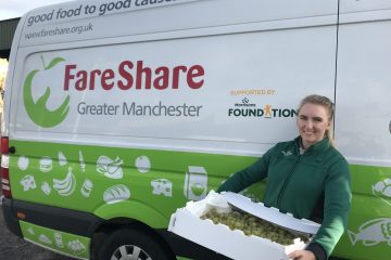 Morrisons Culter Heights donate grapes to FareShare