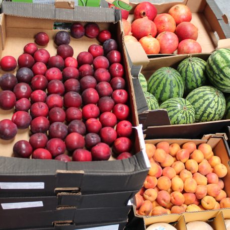 Fresh fruit at a FareShare warehouse, waiting to be redistributed to frontline UK charities