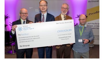 FareShare receives Telegraph Christmas Charity Appeal cheque