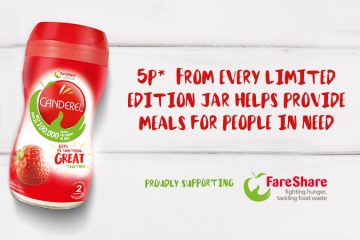 Canderel and fareShare on-pack promotion