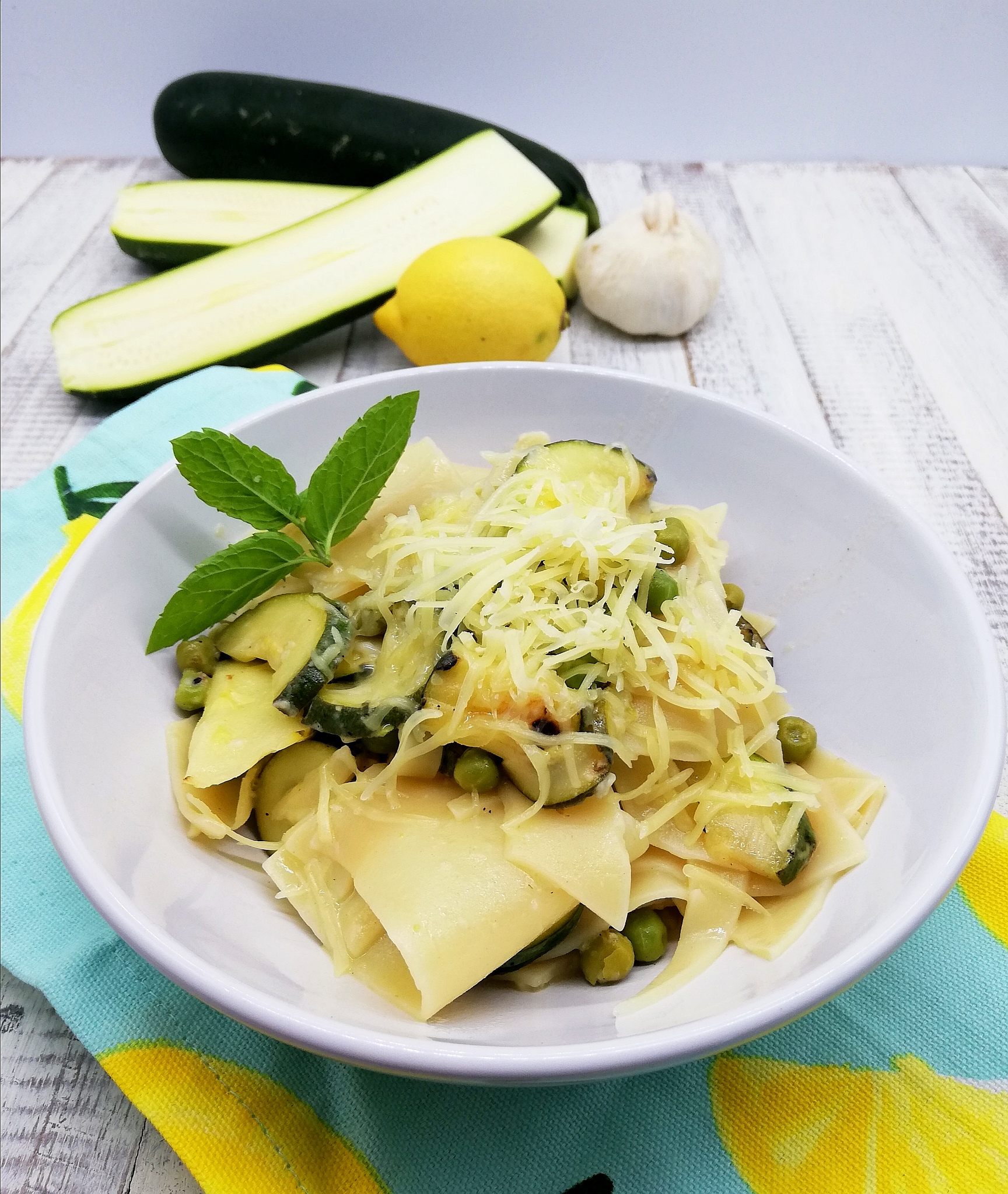 Courgette, Lemon and Pea Pasta by Little Chefs, Big Chefs - FareShare