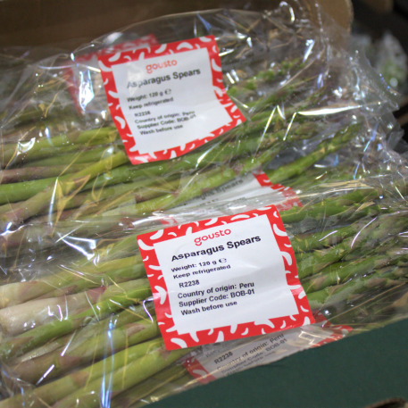Asparagus in bags
